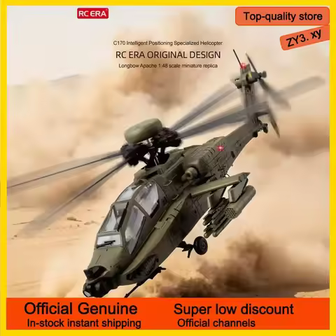 New In Stock RC Era Ah-64d Apache Helicopter C170 6ch Single Rotor No Aileron Smart Stunt RC Aircraf
