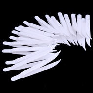 mishun318862 20pcs Disposable Tweezers Plastic Medical Small Beads Forceps for Jewelry Making