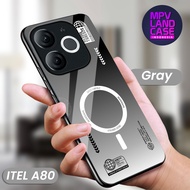 [SGA-55] Softcase Glass Acrylic For Itel A80 | Itel A80's Latest Softcase | Itel A80 Motif Case