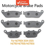 For Honda NC750 NC750X 2014-2021, NC750D, NC700S, NC 750 750X 750D 700S: Motorcycle Front & Rear Bra