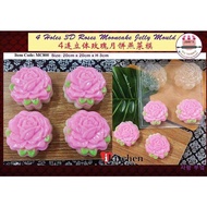 JELLY MOONCAKE MOULD 4Cavity 6cavity 8cavity 燕菜果冻月饼模型 花朵 玫瑰 鲤鱼月饼模