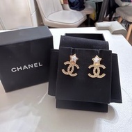 Chanel星星cc耳環