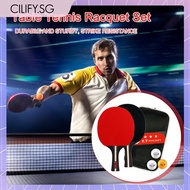 [Cilify.sg] Ping Pong Paddle 2 Rackets &amp; 3 Balls Ping Pong Paddles Set for Advanced Training