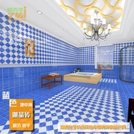 Blue polished crystal tile300X300Bathroom wall tiles, floor tiles, blue Mediterranean tiles, kitchen