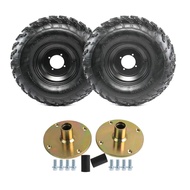 TDPRO 23x7-10 23x7x10 Tire Rim Wheels   4 Lug Rear Axle Hub For ATV Quad Go Kart Buggy