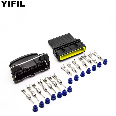 7 Pin/Way Male Female Ignition Amplifier Connector Plug For Bosch Tyco/AMP Ford Cosworth Junior Powe