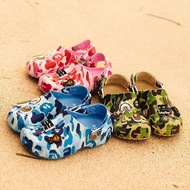 SLQP A BATHING APE x Crocs Classic clog New summer men's and women's hole shoes Beach sandals NEW BA
