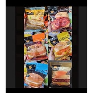 Gift Set Burger CP n Free Spicy Sausage & Orginal Sausage n 6 bottles of Meiji Flavoured Milk