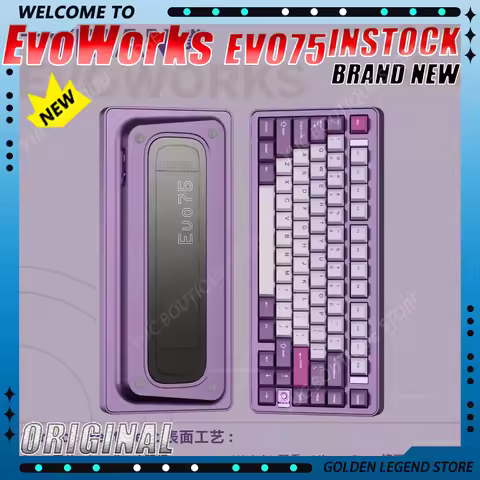 NEW EvoWorks EVO75 Esport 7Mechanical Keyboard 3Mode Wireless Keyboard Hot Swap Rapidly Detachable 2