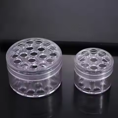 Round Spiral Ikebana Stem Holder Transparent Durable Flower Vase Holder Convenient Plastic Bouquet F