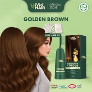 ViVid HAIR Halal Hair Colour Ginger Dye 400ml Telus Air Tutup Uban Tanpa Bleach Perwarna Rambut Mesr