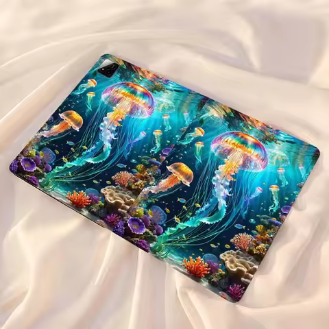 Underwater Jellyfish Scene Tablet Case For Xiaomi Redmi Mi Pad 4 5 6 7 8 K SE Mini Pro Plus Max 10.1