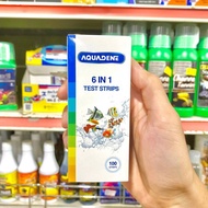AQUADENE 6 IN 1 STRAP WATER TEST KIT AQUARIUM TEST GH, CL2 ,KH , NO2 NO3