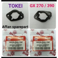 HONDA GX 270 CARBURETOR SPACER ORIGINAL TOKEI GX 390/