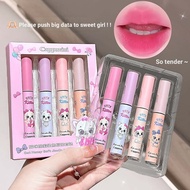 CAPPUVINI Cat Cotton Mist Soft Focus Lipstick Set Nude Matte Cream Lipstick Student Cheap Lip Glaze 