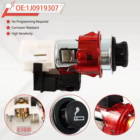 Cigar lighter assembly 1J0919307 1J0 919 307 For Audi A3 Q3 Eos Tiguan Golf MK5 MK6 VW Passat B6 B7 