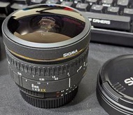 Sigma Fisheye 180 8mm 1:4 D EX 魚眼鏡頭 For Nikon
