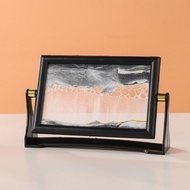 LINNANZHUBING Cát chảy Tranh nghệ thuật cát di chuyển Có thể xoay Trang trí nhà cửa Tranh cát lún th