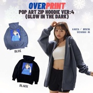 門市現貨 - OVERPRINT POP ART ZIP HOODIE VER.4 (GLOW IN DARK) 衞衣