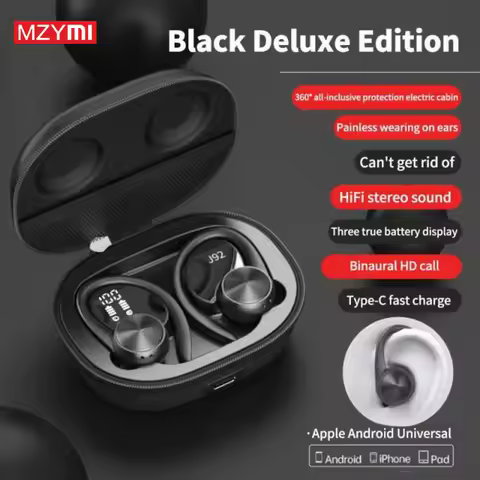 MZYMI J92 Ear Clip Wireless Bluetooth Sport Earphone Noise Reducfion Headphone Can't Get Rid Of Head