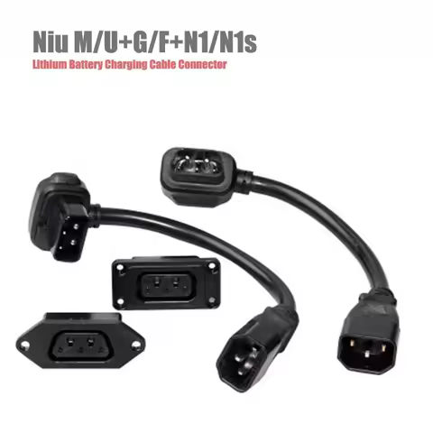Niu M/U+G/F+N1/N1s Lithium Battery Charging Cord Adapter Connector E-bike 2+4 Power Socket U1/M1 Cha