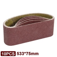 【จัดส่งที่รวดเร็ว】3x21นิ้ว 533*75mm กระดาษทราย กระดาษทรายสายพาน ผ้าทรายสายพาน กระดาษทรายรถถัง มีเบอร์ ใช้สำหรับขัดไม้ ขัดเหล็ก Sand Belt For Polishing Wood Soft Metal
