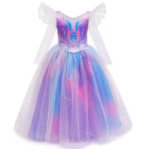 Girl Princess Dress Wicked Witch Cosplay Costume Birthday Party Stage Performance Costume Halloween 