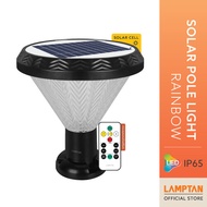 LAMPTAN โคมไฟหัวเสาพลังงานแสงอาทิตย์ LED SOLAR POLE LIGHT MULTI COLOR & RGB รุ่น RAINBOW 40W 10แสงใน