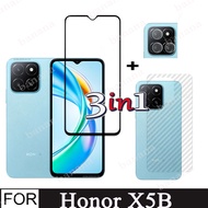 Honor X5b Tempered Glass Screen Protector For Honor X6b X8b 3 in 1 Full Coverage Glass Film + Camera