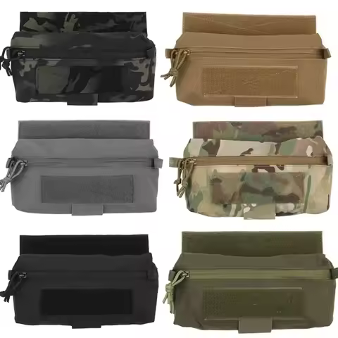 Tactical Combat Vest Drape Bag Mini Belly Dump Drop Bag Waist Bag for JPC CPC LBT D3CR MK3 MK4 Plate