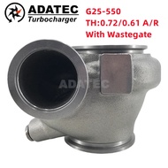 G25 Turbo Exhaust Housing 54/49mm For Garrett G25-550 Turbocharger (A/R 0.72/0.61 Doul V Band) Stand