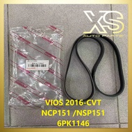ORIGINAL TOYOTA VIOS NSP151 cvt (2017>) FAN BELT > 6pk1146 > 90916-T2047