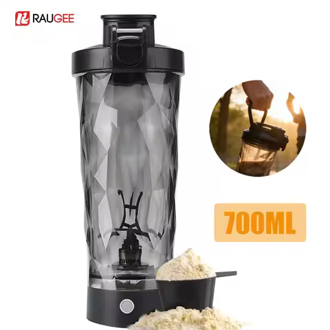 Electric Protein Shaker Bottle 700ML Automatic Shaker Mixing Cup USB Rechargeable Portable Mixer for