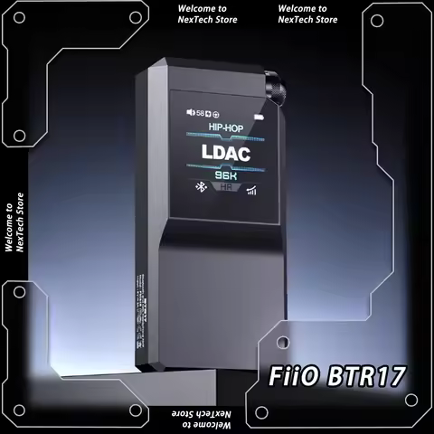 FiiO BTR17 HIFI Earphones Power Amplifier Hi-Res Bluetooth Headphone Portable Amplifier DAC Balanced