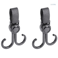 【CH】 Baby Stroller Double Hook Hanger 2pcs set Baby Outdoor Traveling Portable for Dressing and Diap