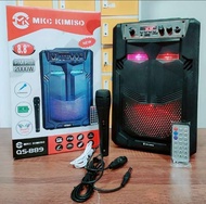 LOVEE/SPEAKER BLUETOOTH MKC KIMISO QS-889 (8 INCH) - AUDIO AKTIF KARAOKE TERBAIK