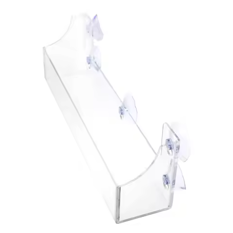 Clear Acrylic Suction Cup Drink Rack Organizer Hanging Refrigerator Storage Shelf for Convenience St