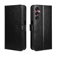 Cho Samsung Galaxy A15 trường hợp ví lật đồ đựng thẻ vỏ bằng da PU vỏ Samsung A15 điện thoại chống s