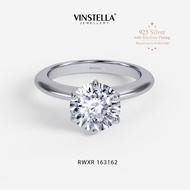 VINSTELLA OFFICIAL - Moonlight Serenade Engagement Ring (16 H&A) | Premium Rhodium Plated 925 Silver