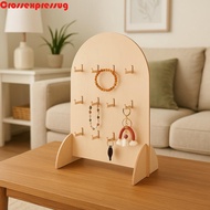 VORTEX Earring Display Rack, 3 Layers Detachable Jewelry Storage Rack, Multifunctional Wooden Hook S