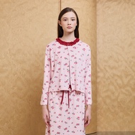 Argyle & Oxford - Rose Cardigan with Frill Cardigan Woman Sweater