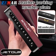 Jetour Car Temporary Parking Card Phone Double Number Card Plate Car Sticker Telephone Number Car Pa