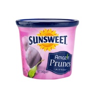 Sunsweet Pitted Prunes Can (USA Imported) 340g. ซันสวีท ลูกพรุน ไม่มีเมล็ด ฉลากสีชมพู