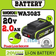 WORX WA3023 20V 2.0AH BATTERY 1PC