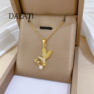 DALATI Swallow Pearl Unique Titanium Steel Necklace