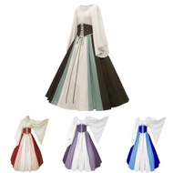 Renaissance-Inspired Women's Long Dress for Drama Reenactments & Historical Events