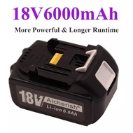 【ขายตรงจากโรงงาน】MAKITA แบตเตอรี่ 18V 6.0Ah 8.0Ah ชาร์จปกติ / BL1840 BL1850 BL1830 BL1860B LXT400 ชา