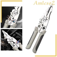 [Amleso2] Wire Hand Tool,Multipurpose ,Wiring Tool Electrician Plier Cable Wire Strippings Tool for Crimping, Winding