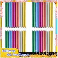 【D&F】48 PCS Glitter Hot Glue Stick Hot Glue Sticks Mini Hot Melt Adhesive Glue Stick for DIY Art Cra