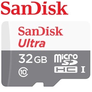 【公司貨】SanDisk 32GB 100MB/s Ultra microSDHC TF UHS-I 記憶卡(白卡)